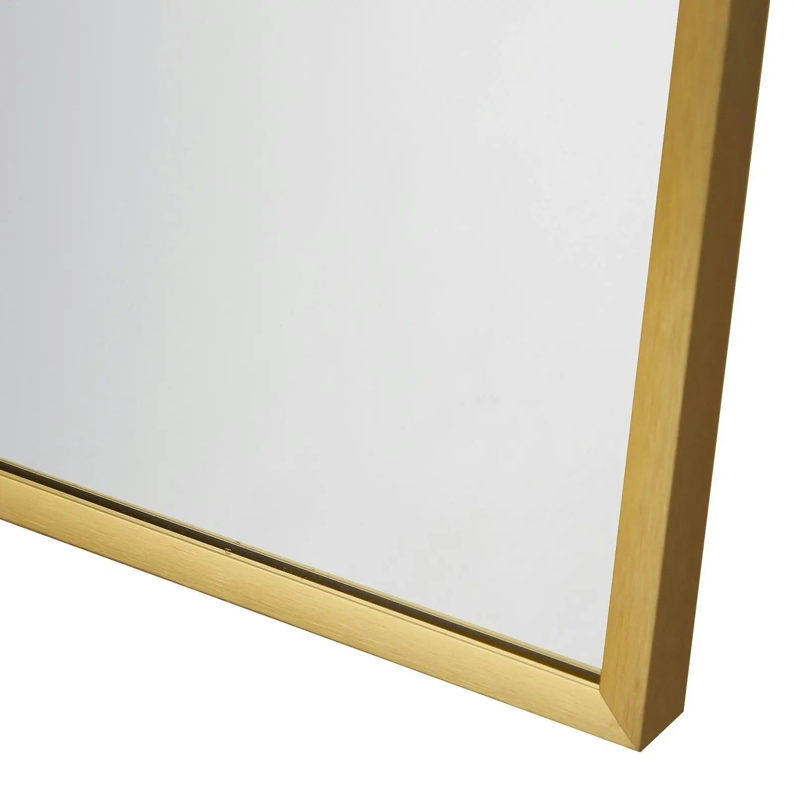 Oikiture Wall Mirrors 86x50cm Arched Home Decor Gold Set of 2