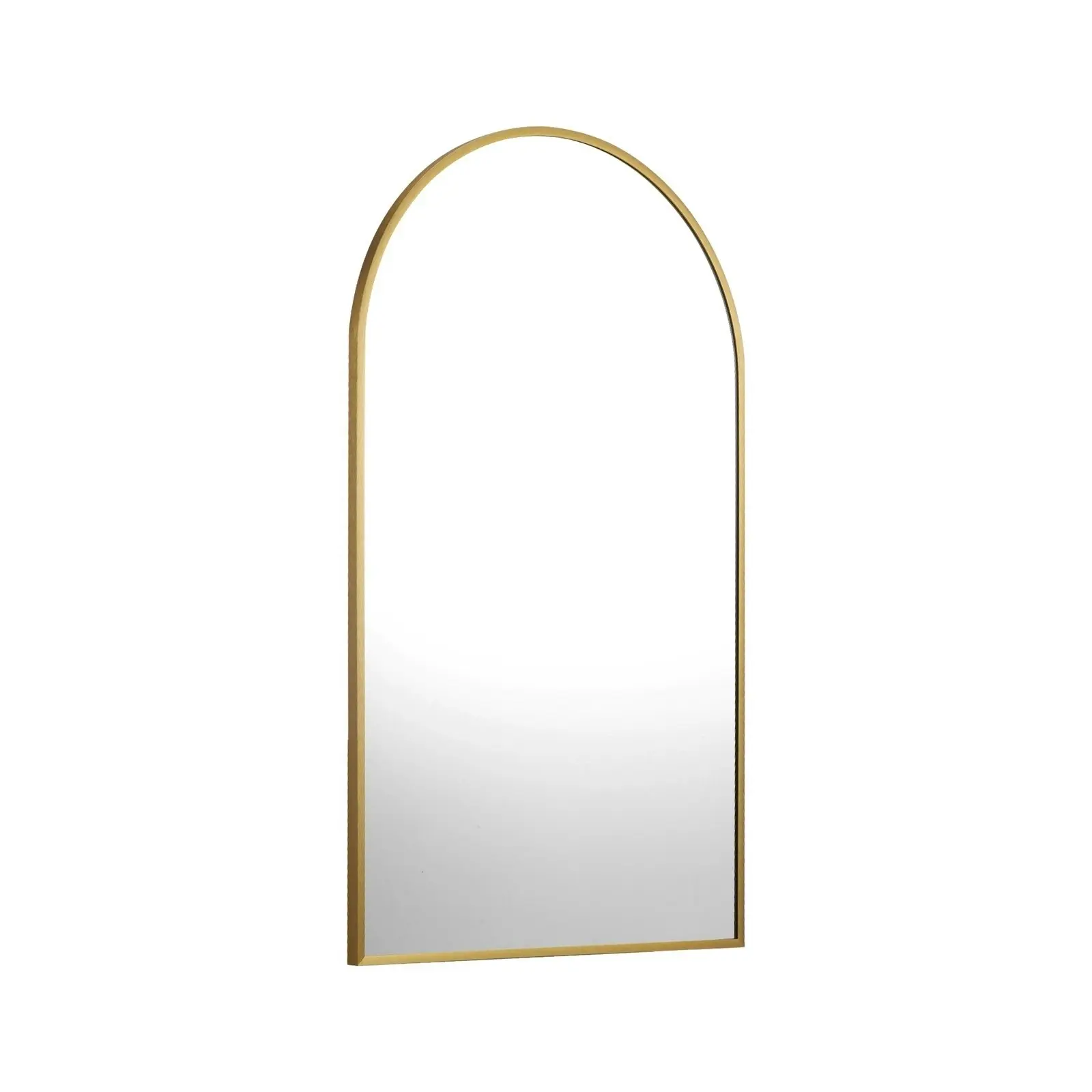 Oikiture Wall Mirrors 86x50cm Arched Home Decor Gold Set of 2