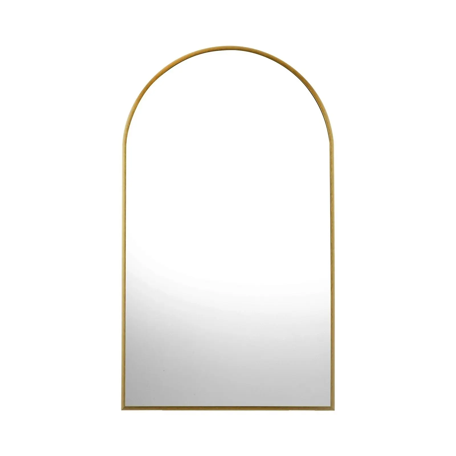 Oikiture Wall Mirrors 86x50cm Arched Home Decor Gold Set of 2