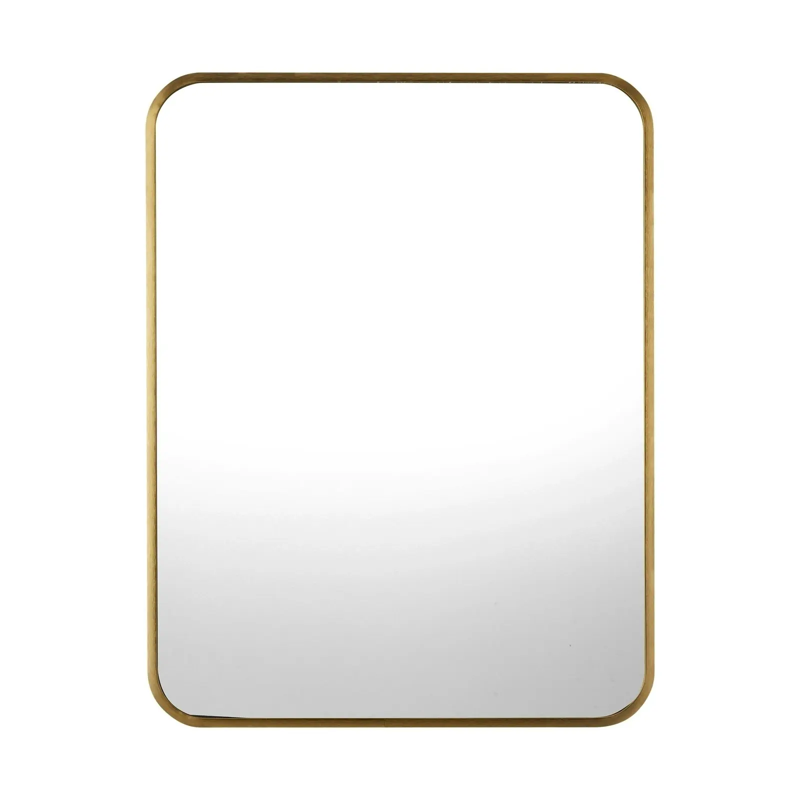 Oikiture Wall Mirrors Rectangle Mirror 65x50cm Gold Set of 2