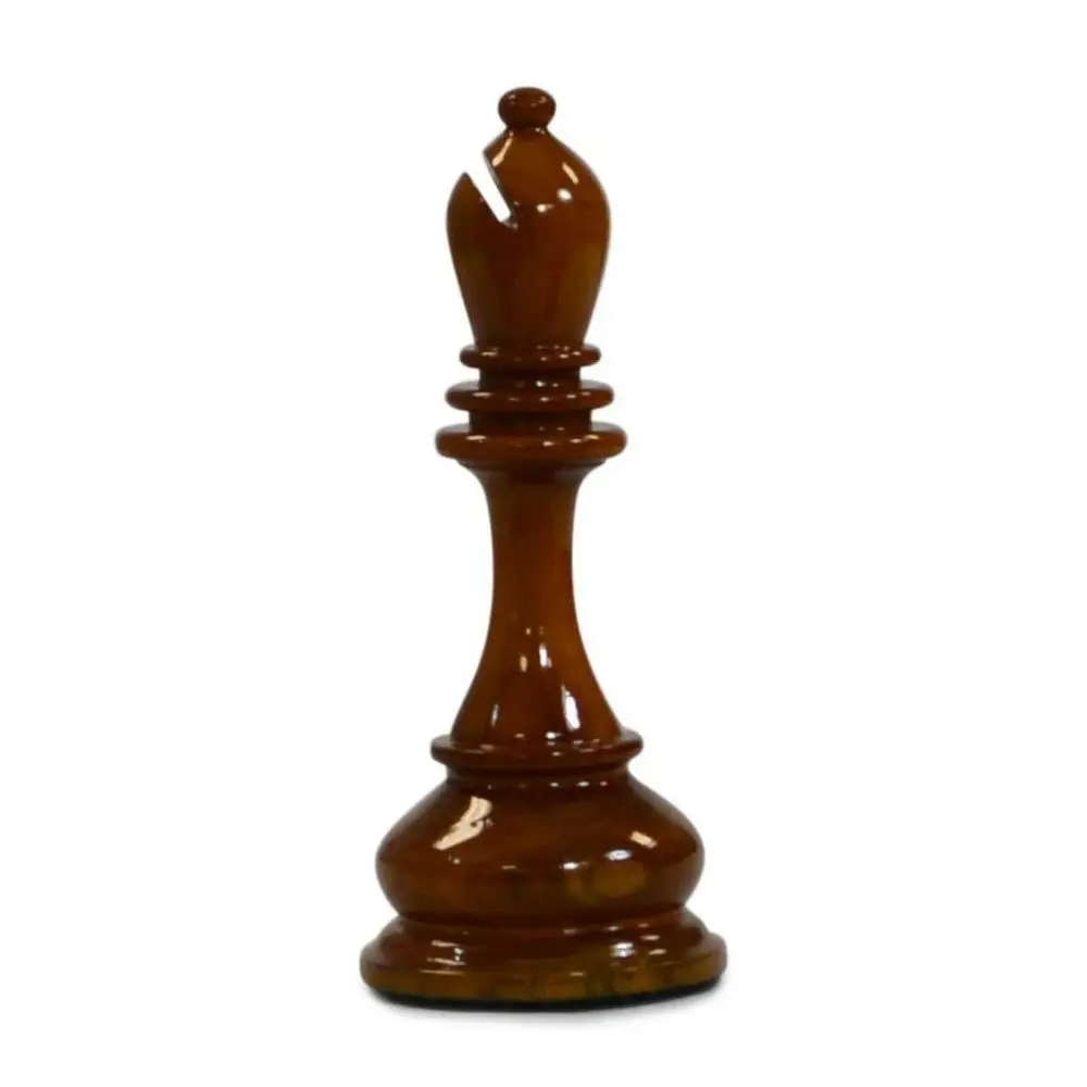 Yardgames 20cm (8 Inch) Handmade Teak Chess Pieces.  Play Queens Gambit.