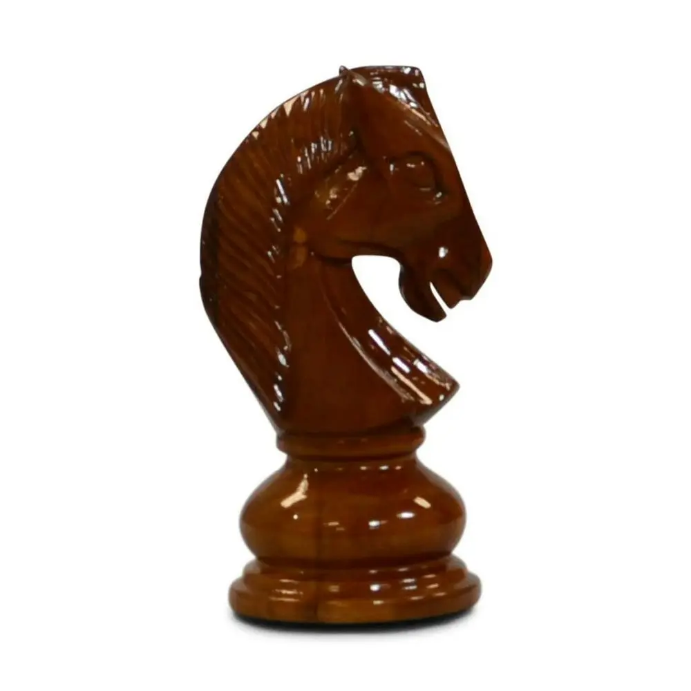 Yardgames 20cm (8 Inch) Handmade Teak Chess Pieces.  Play Queens Gambit.