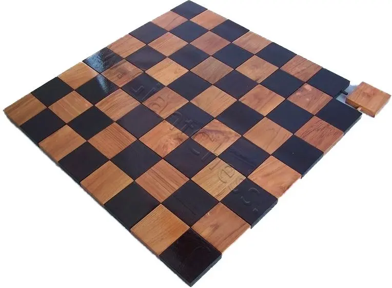 20cm (8 Inch) Teak Chess, Checkers and Board Package