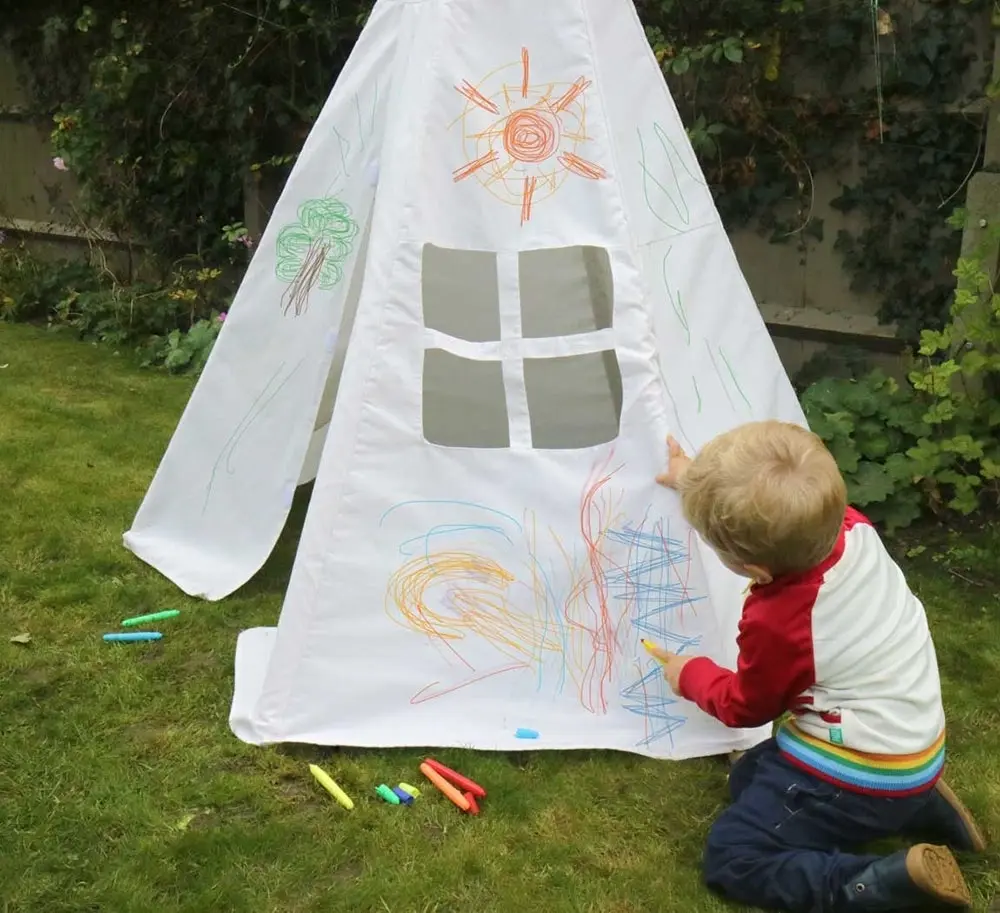 Colour Me In / Decorate Your Own Childrens Wigwam/Teepee