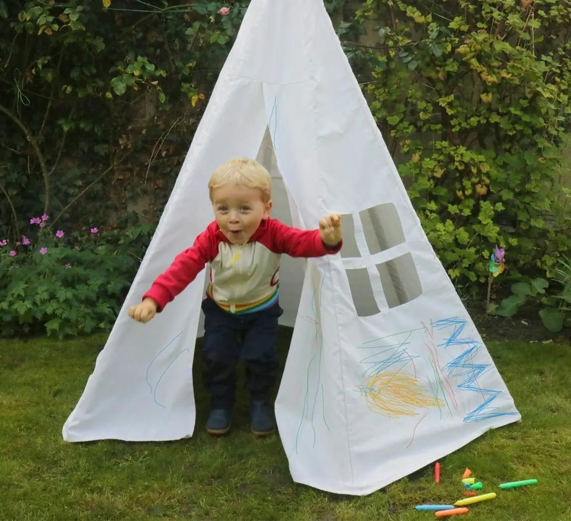 Colour Me In / Decorate Your Own Childrens Wigwam/Teepee