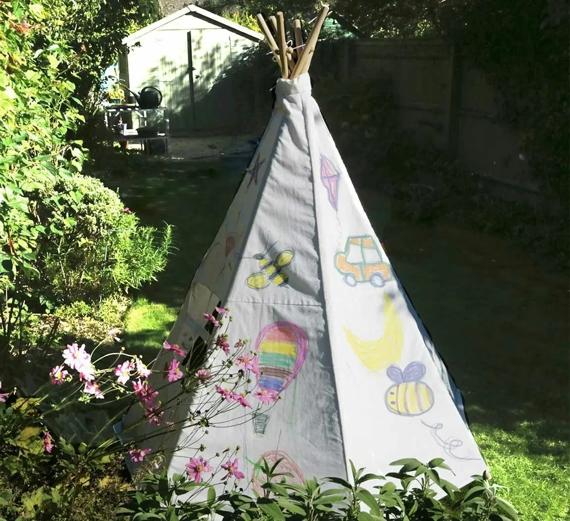 Colour Me In / Decorate Your Own Childrens Wigwam/Teepee