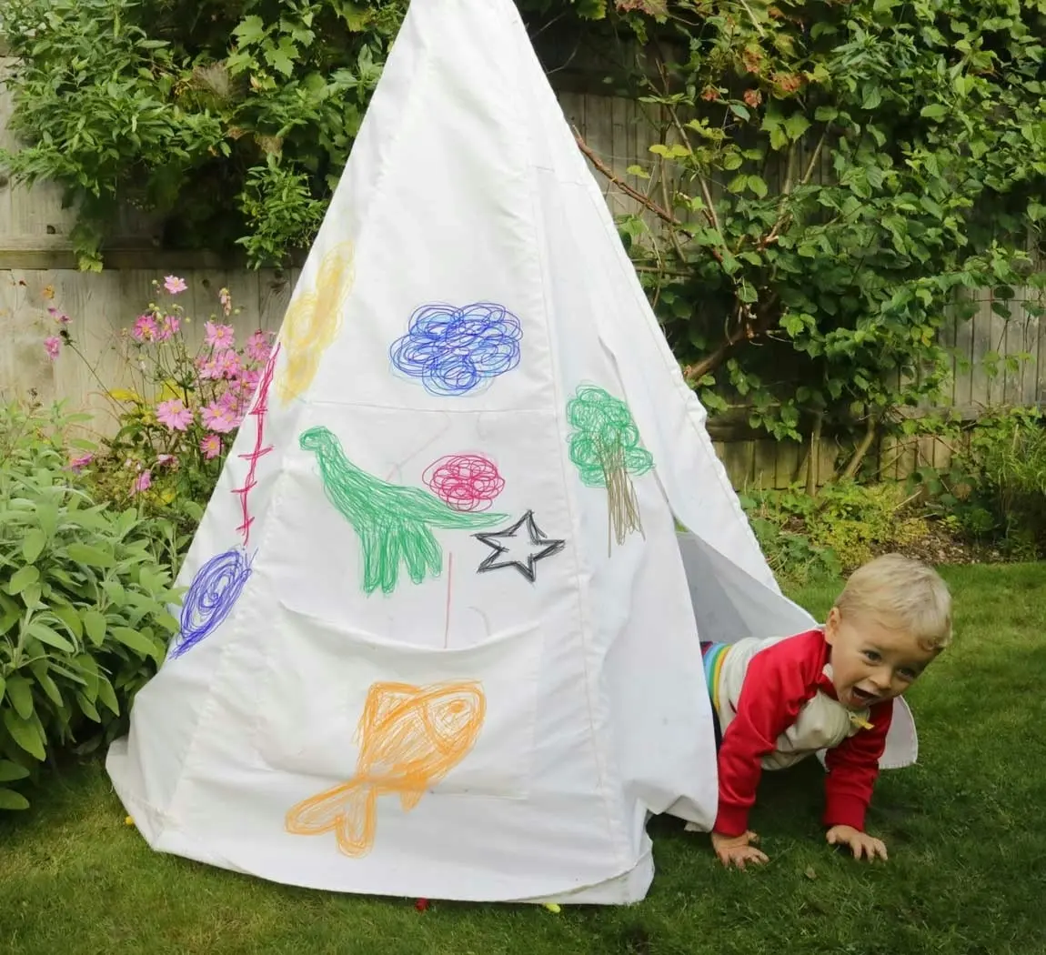 Colour Me In / Decorate Your Own Childrens Wigwam/Teepee