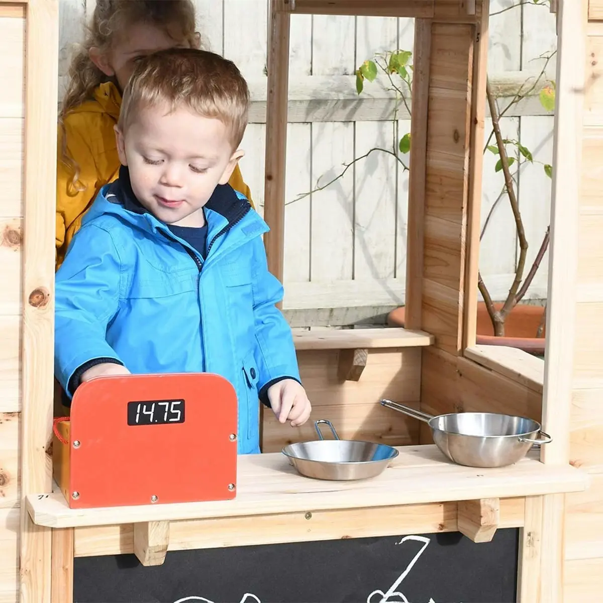 Cafe Shop Playhouse with Wooden Floor