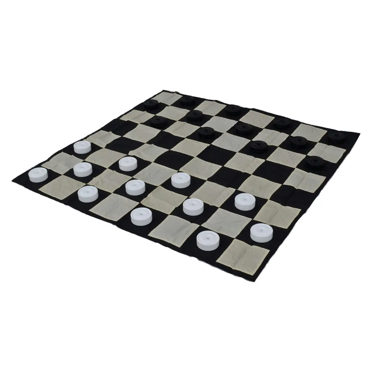 Premium 30cm (12 inch) Chess, Checkers and Mat Package