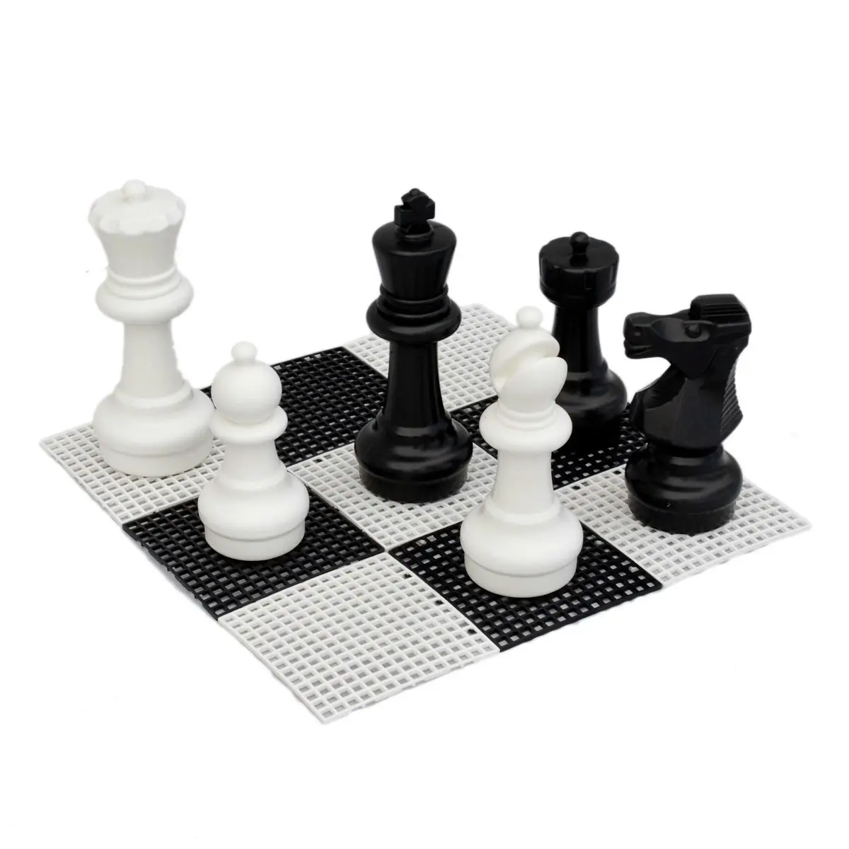 Premium 30cm (12 inch) Chess, Checkers and Mat Package