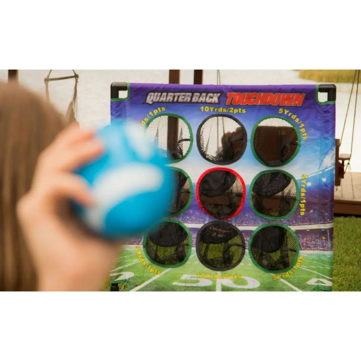 2-In-1 American Football / Baseball Target Toss Game