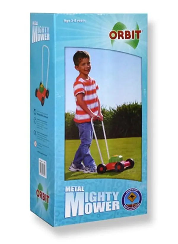 Orbit Mighty Metal Kids Push Along Lawn Mower