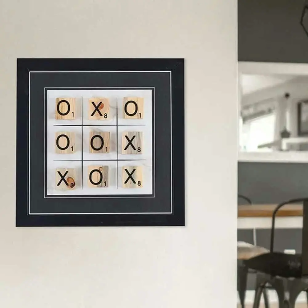 Wall Mounted Giant Tic Tac Toe Board - Functional Wall Decor For the Games Room