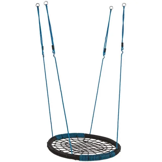 Residential Oval Birds Nest Swing - Black / Blue