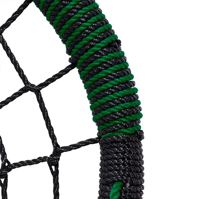 Residential Oval Birds Nest Swing - Black / Green