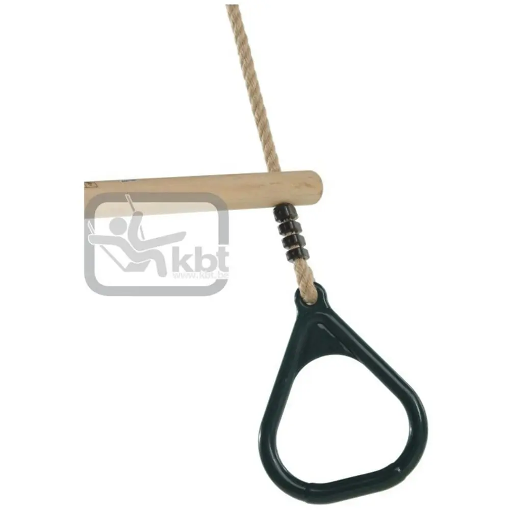 Wooden Trapeze with Ring Handles