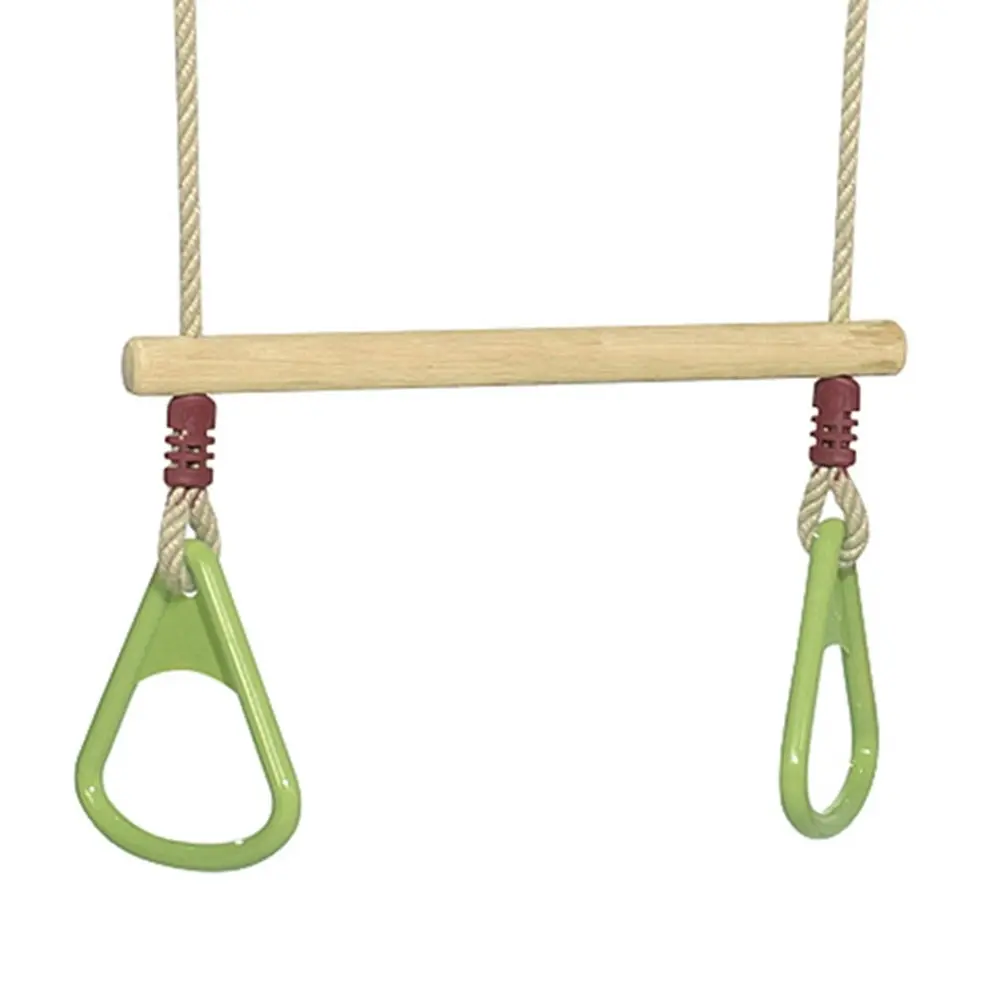 Wooden Trapeze with Ring Handles