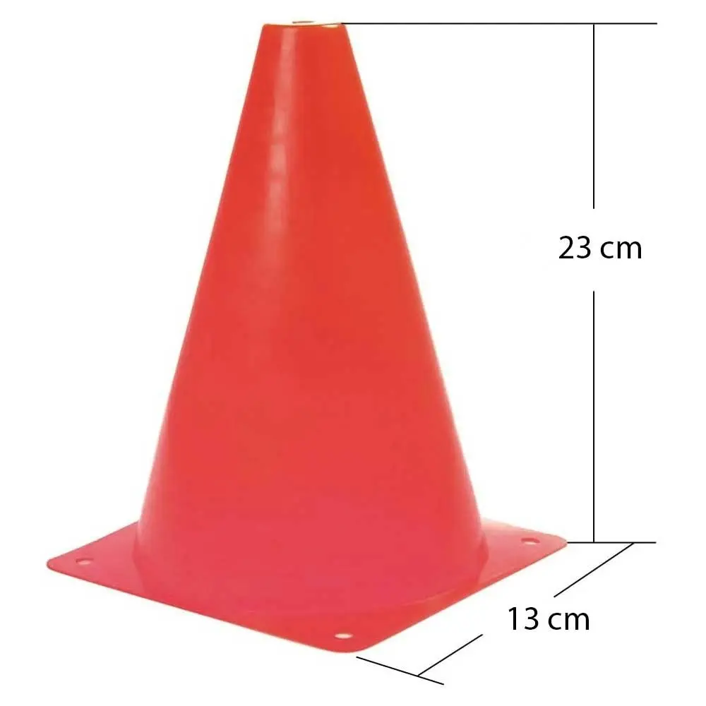 22cm PVC Field Marker Cone - Various Colours Available