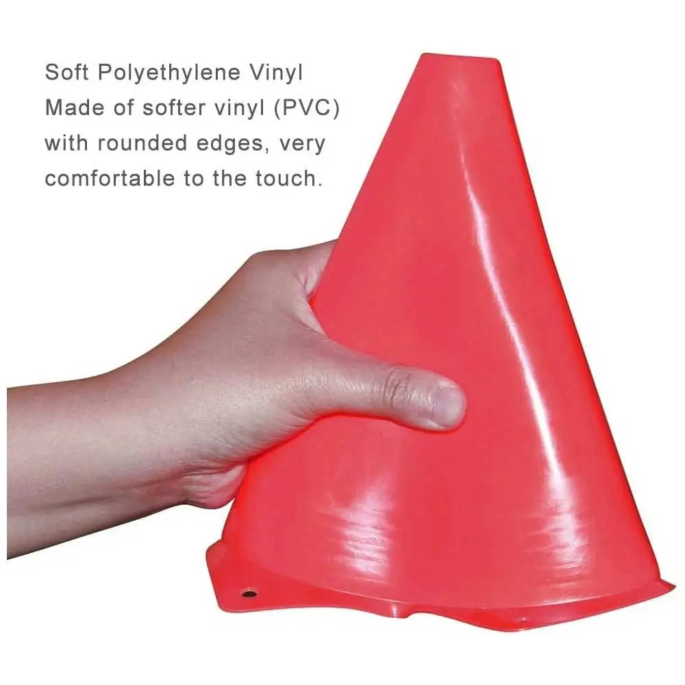 22cm PVC Field Marker Cone - Various Colours Available