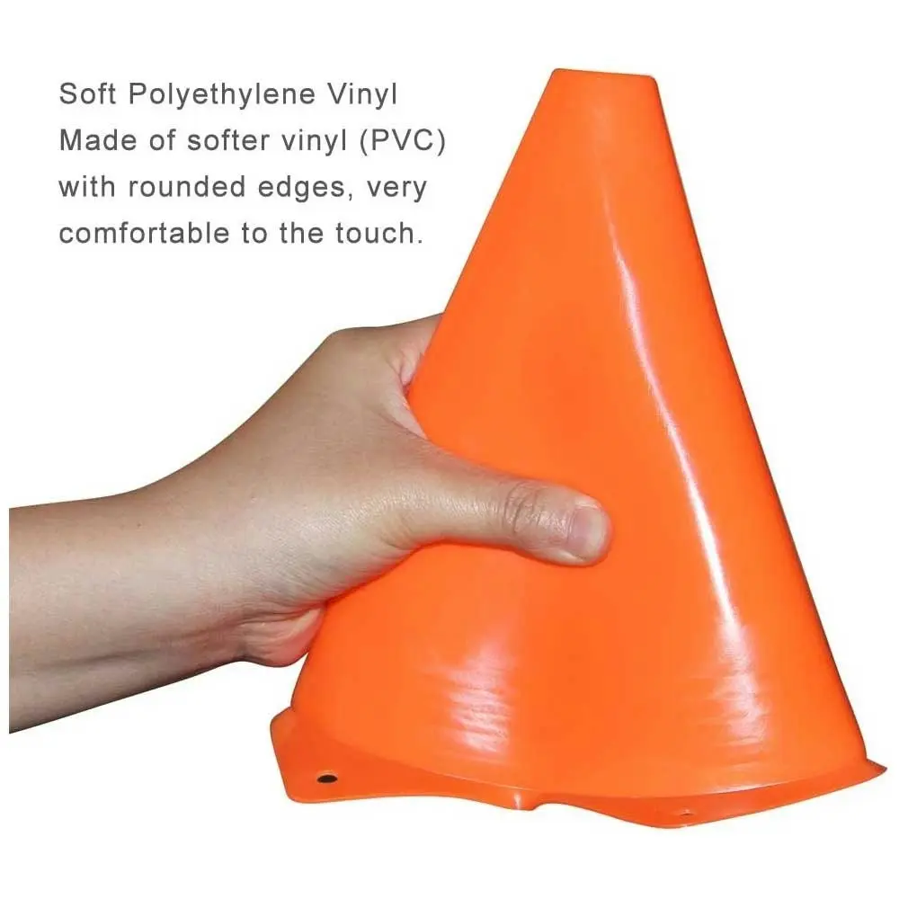 22cm PVC Field Marker Cone - Various Colours Available