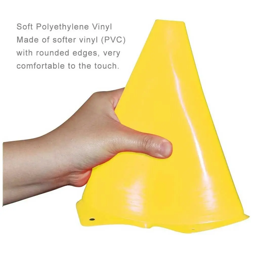 22cm PVC Field Marker Cone - Various Colours Available