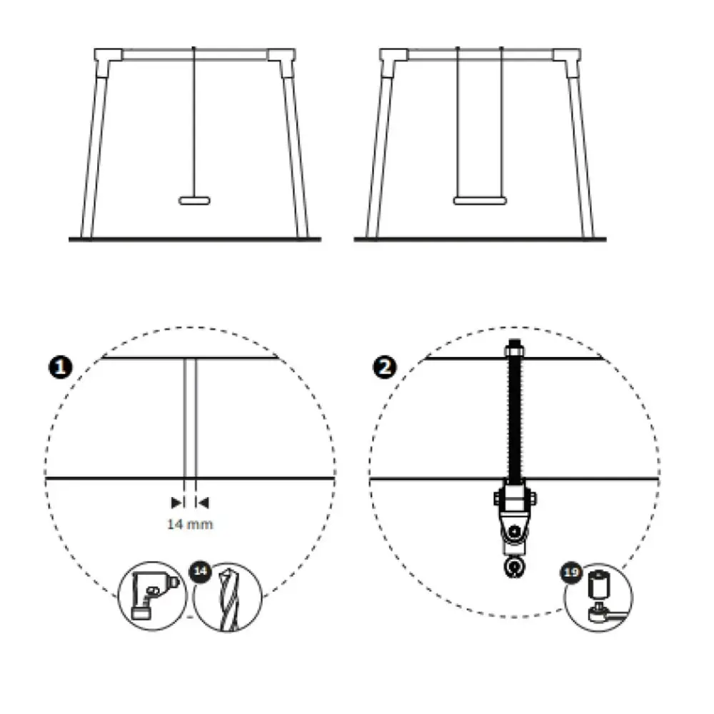 Commercial Heavy Duty Stainless Steel Swing Hook - Hangar.