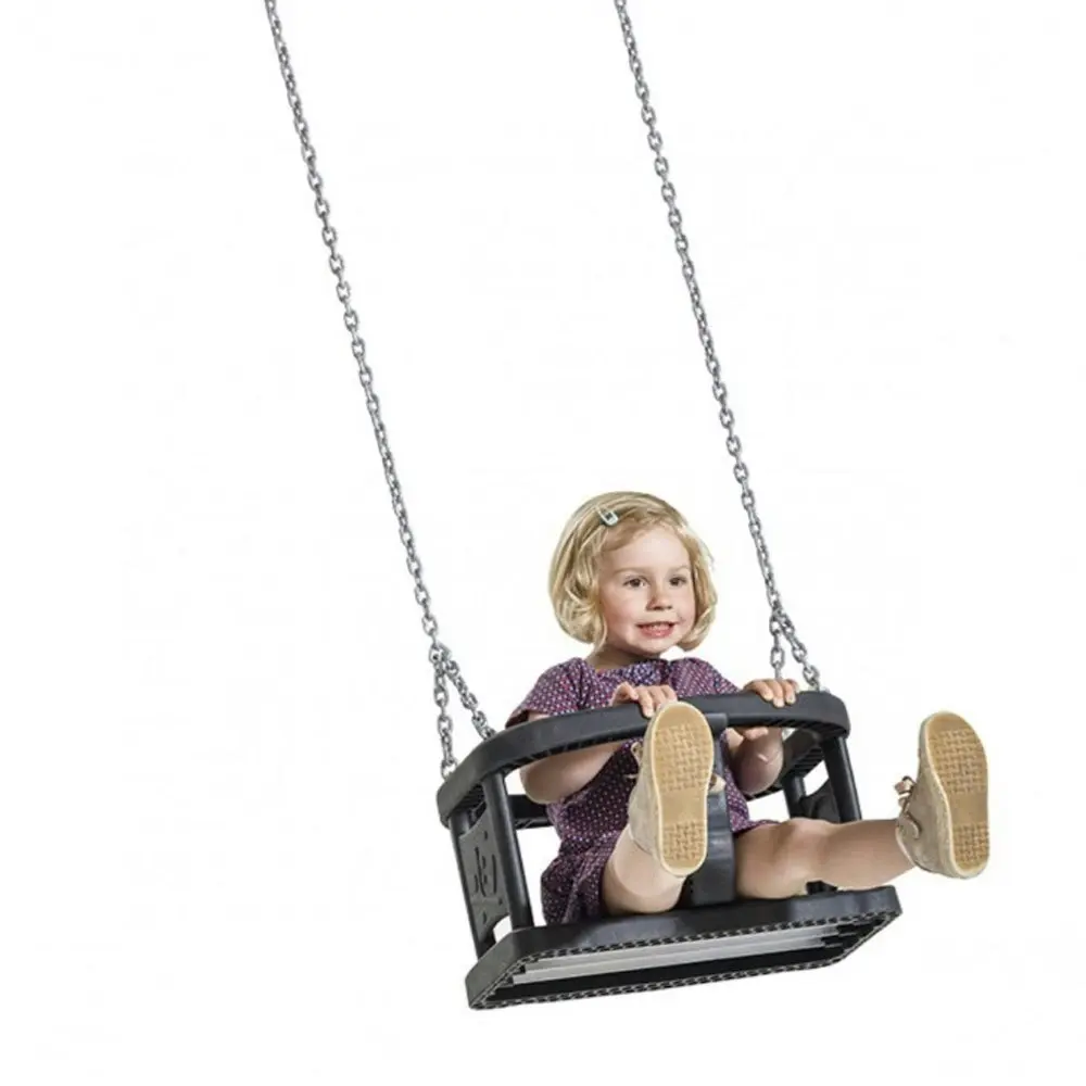 Commercial Grade Rubber Baby Seat - Traditional with Chain Set.