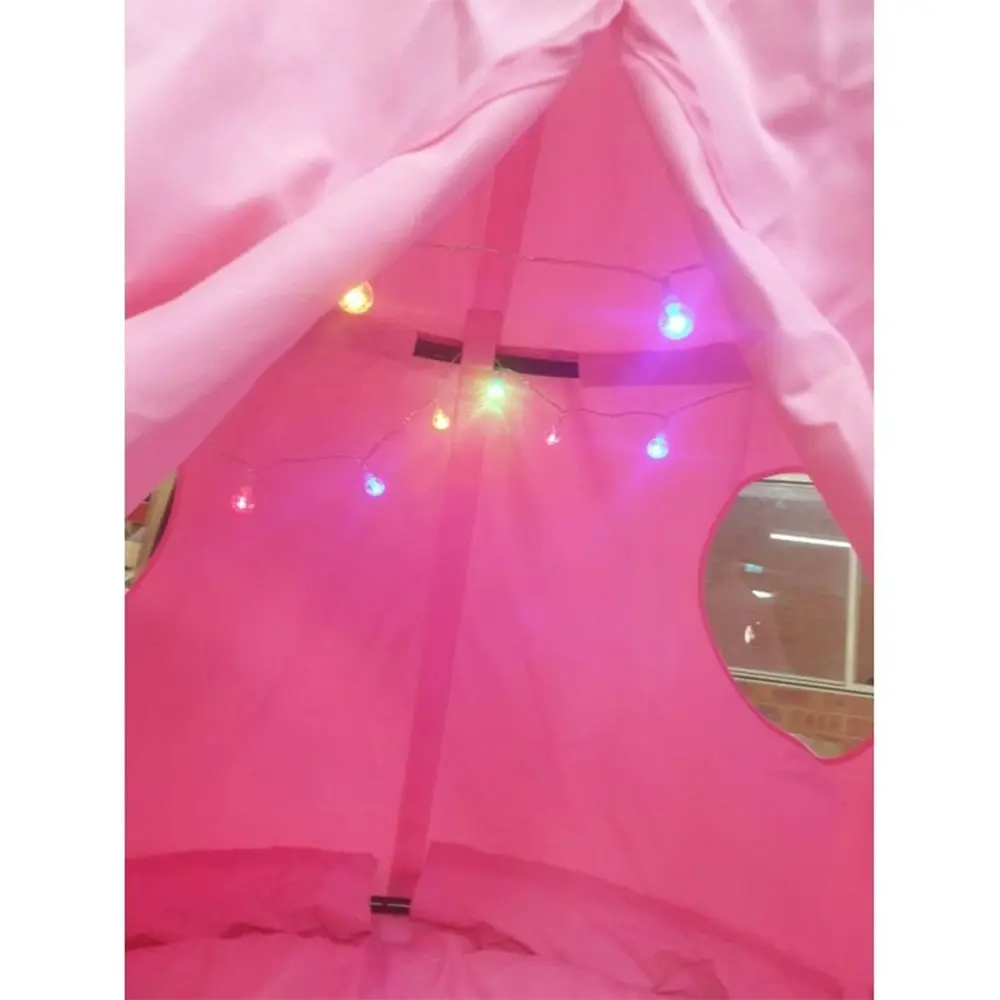 Residential 115 x 100cm Sensory Tent Swing with Lights - Pink