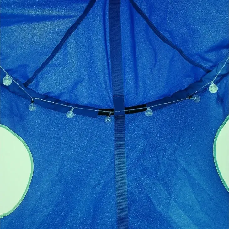 Residential 115 x 100cm Sensory Tent Swing with Lights - Blue