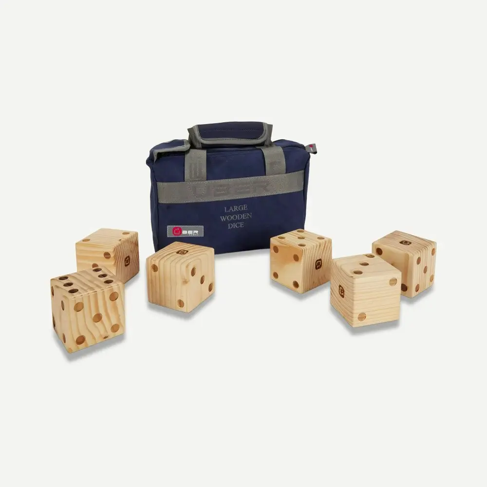 Uber Giant 9cm Wooden Dice - Pack of 6