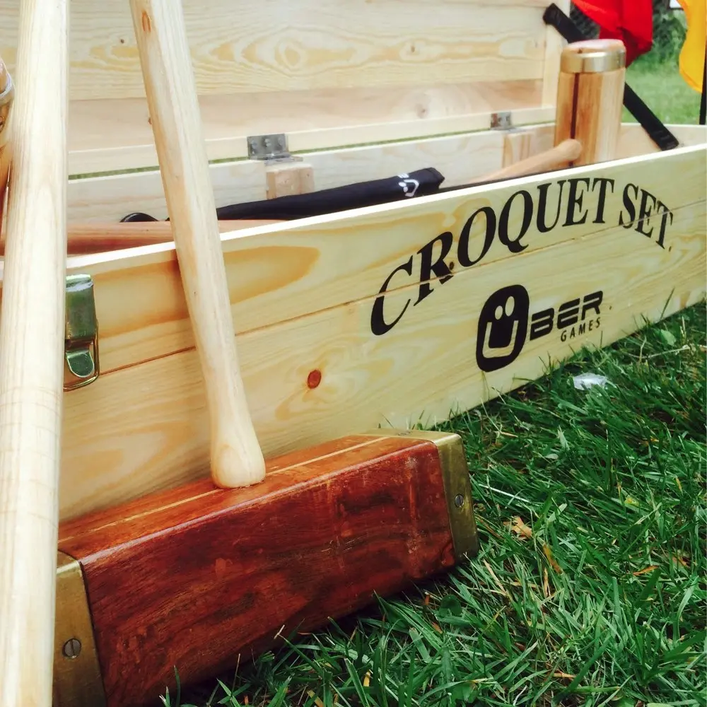 Wooden Storage Box - Fits a 4 Player Croquet Set