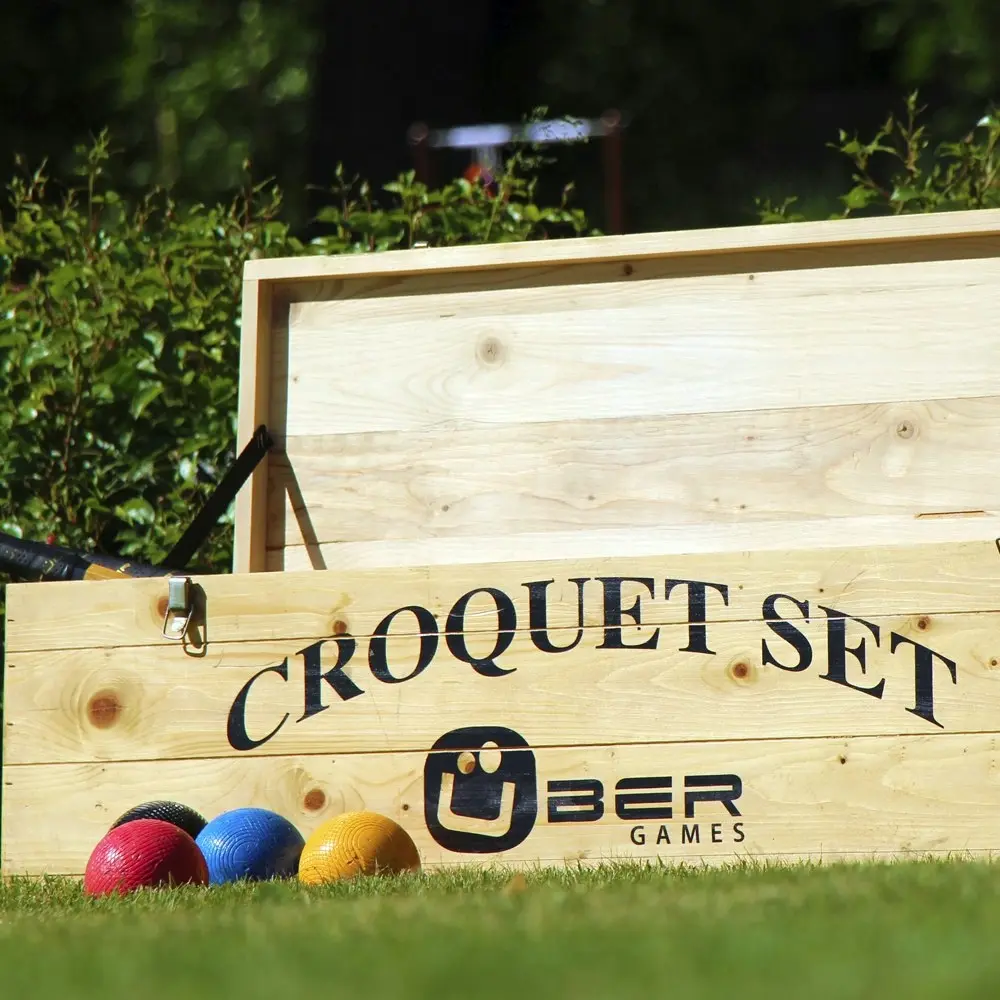 Wooden Storage Box - Fits a 4 Player Croquet Set