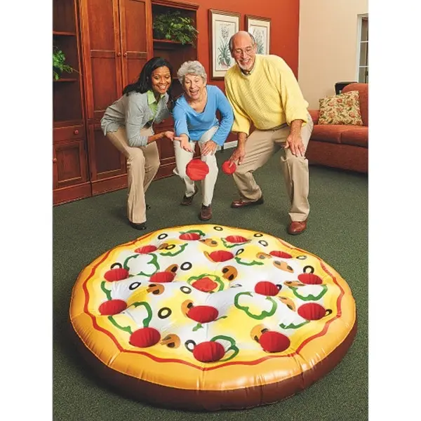 Inflatable Jumbo Pizza Toss Game.