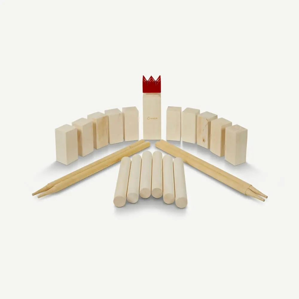 Hardwood Kubb Game by Uber