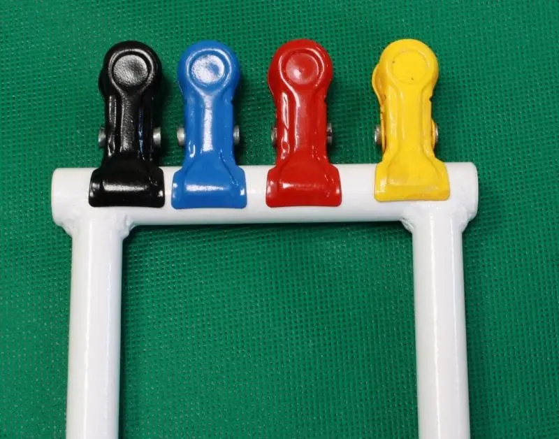 Metal Croquet Clips - 4 Players (Primary Colours)