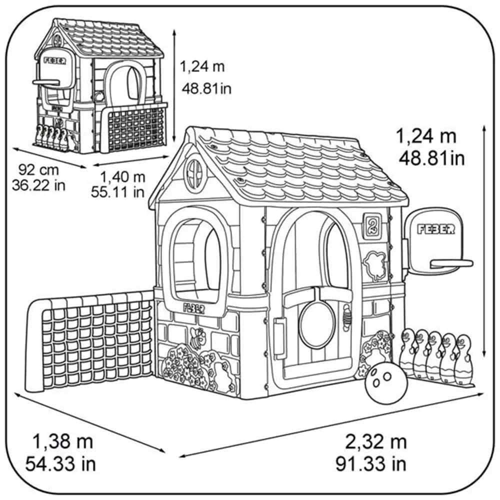 Feber Multi-Activity 6 in 1 Playhouse