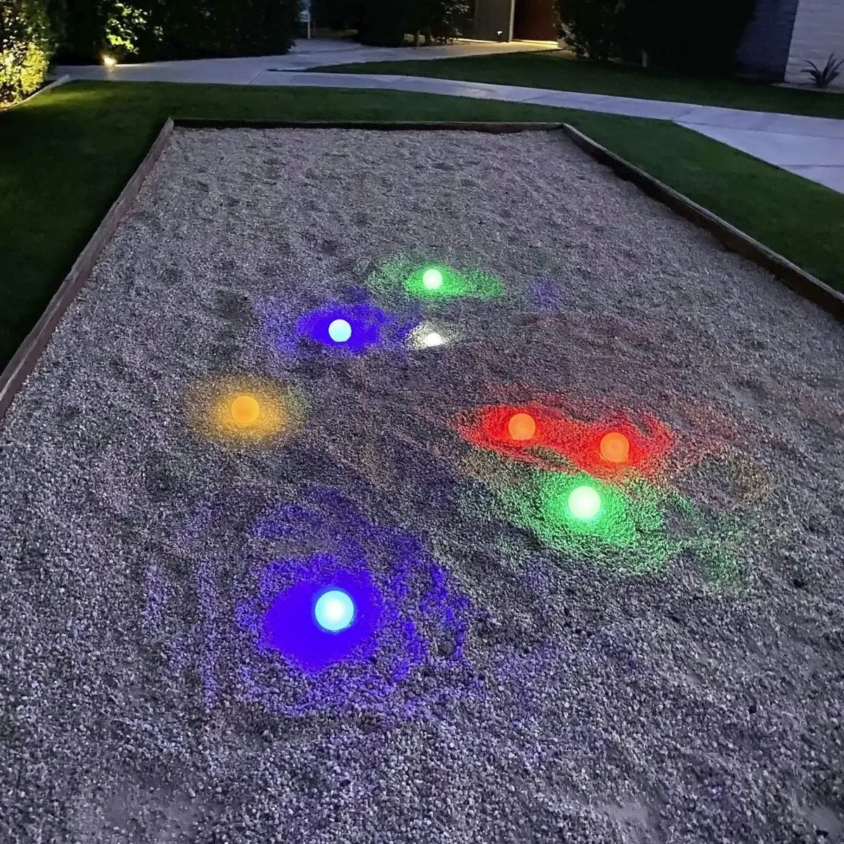 GoSports 85mm Light Up LED Bocce Ball Game Set