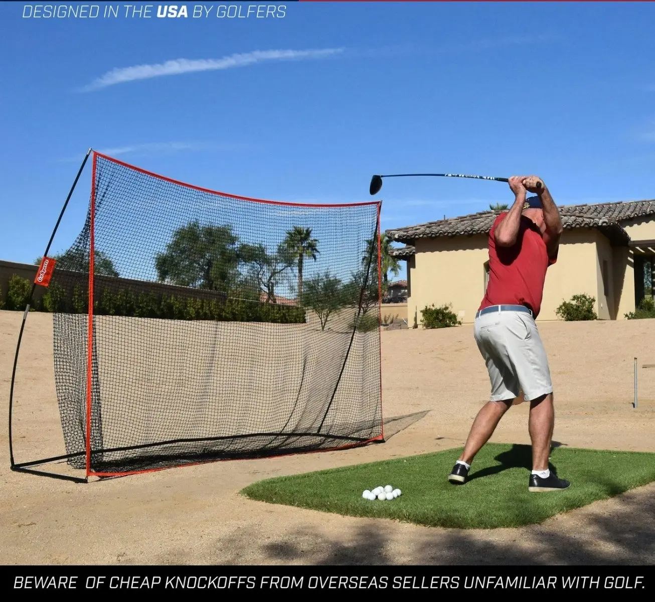 Golf Practice Driving and Hitting Net - Huge 3.6m x 2.1m Size