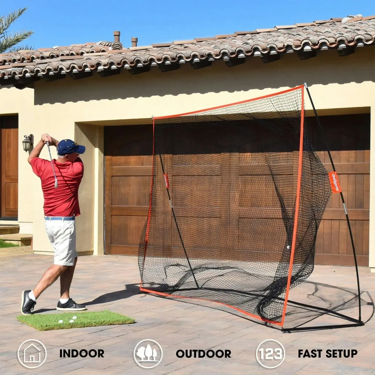 Golf Practice Driving and Hitting Net - Huge 3.6m x 2.1m Size