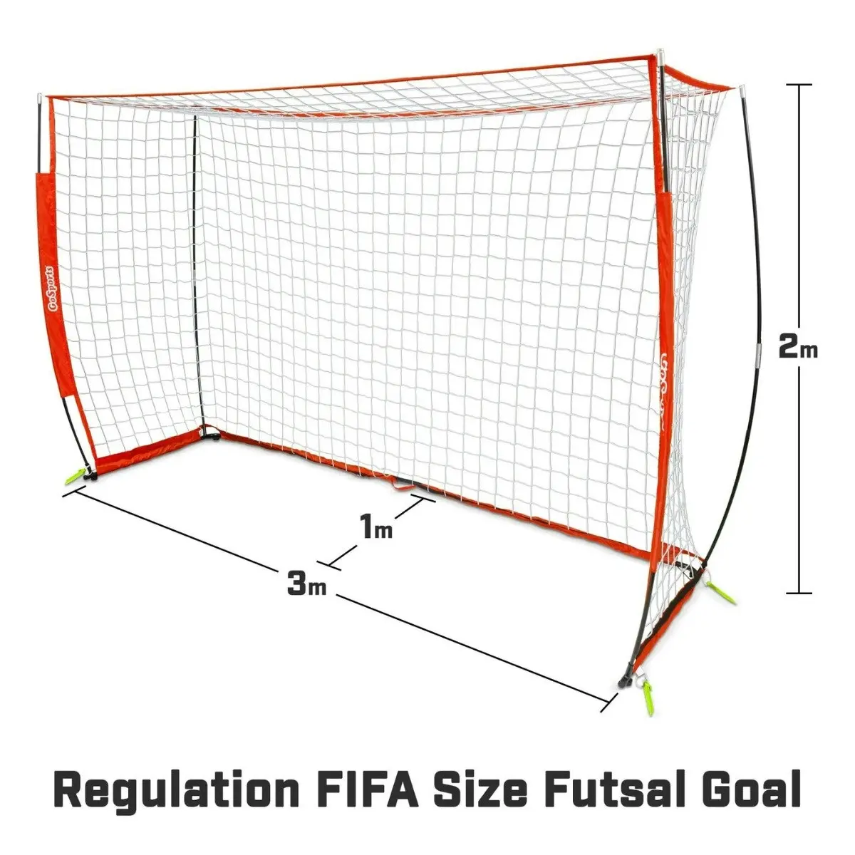 3.0m x 2.0m Elite Regulation Sized Futsal Soccer Goal