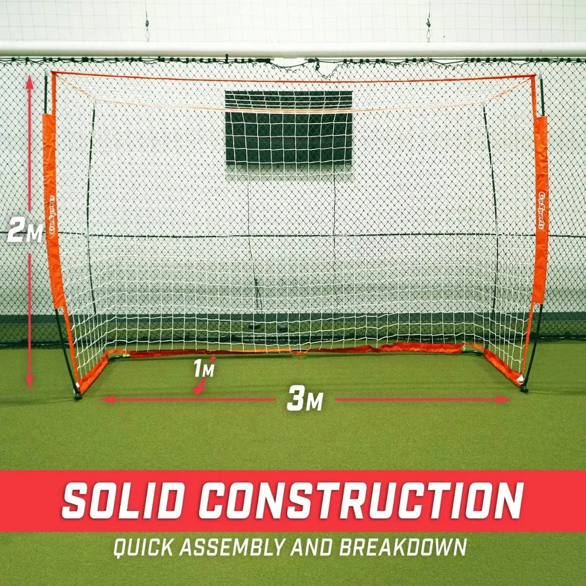 3.0m x 2.0m Elite Regulation Sized Futsal Soccer Goal