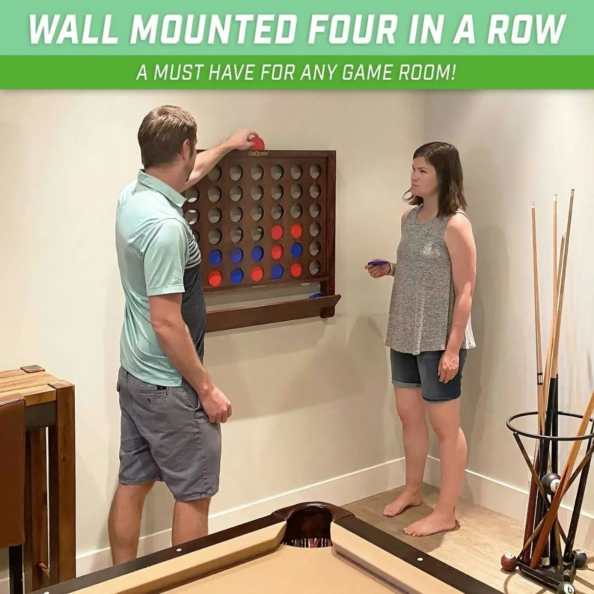 Wall Mounted Giant 4 in a Row Game