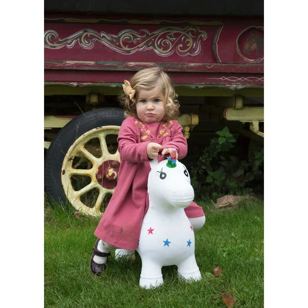 Happy Hopperz - White and Rainbow Decorate Your Own Unicorn ( Ages 12-36mths )