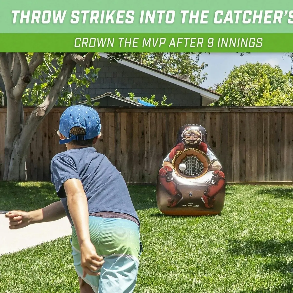 Inflataman Baseball and Softball Target Toss Pitching Challenge