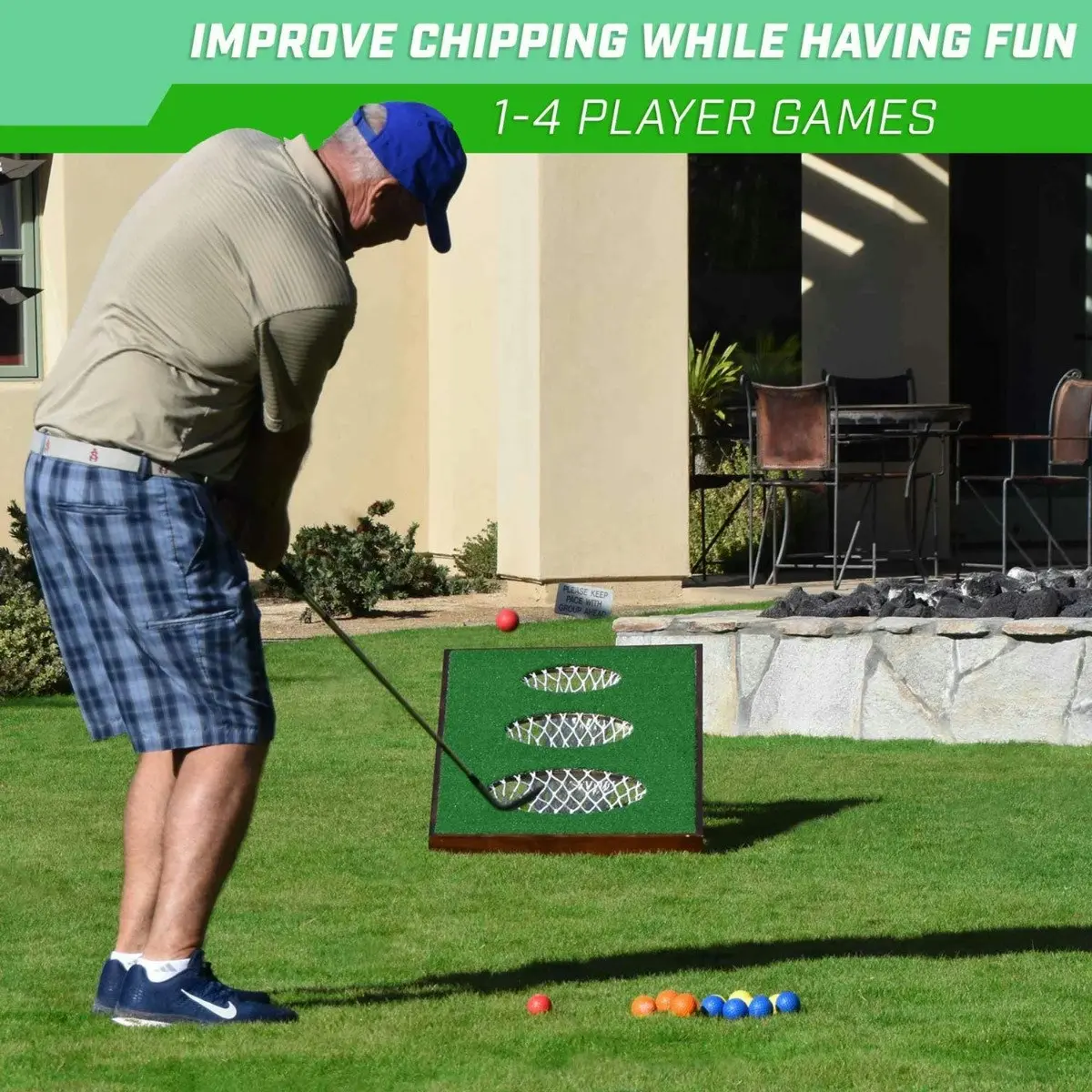 BattleChip Pro Golf Target Game - Backyard Family Game ( Clubs not included ).