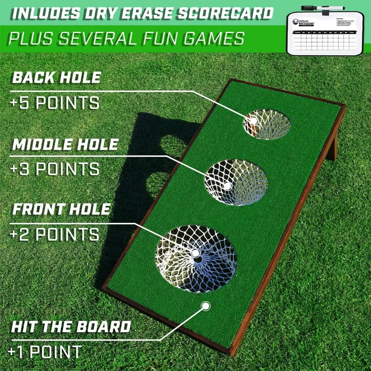 BattleChip Pro Golf Target Game - Backyard Family Game ( Clubs not included ).