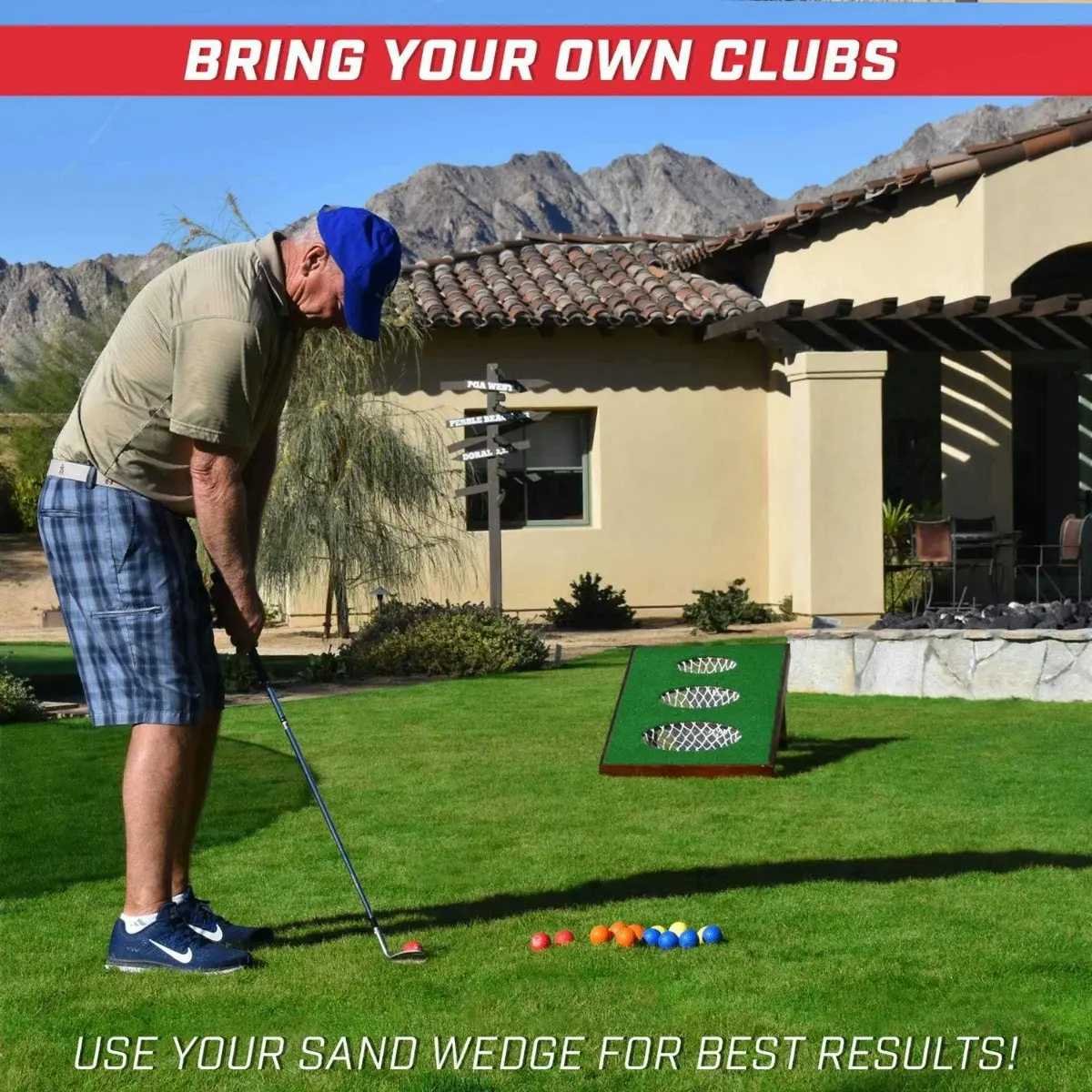 BattleChip Pro Golf Target Game - Backyard Family Game ( Clubs not included ).