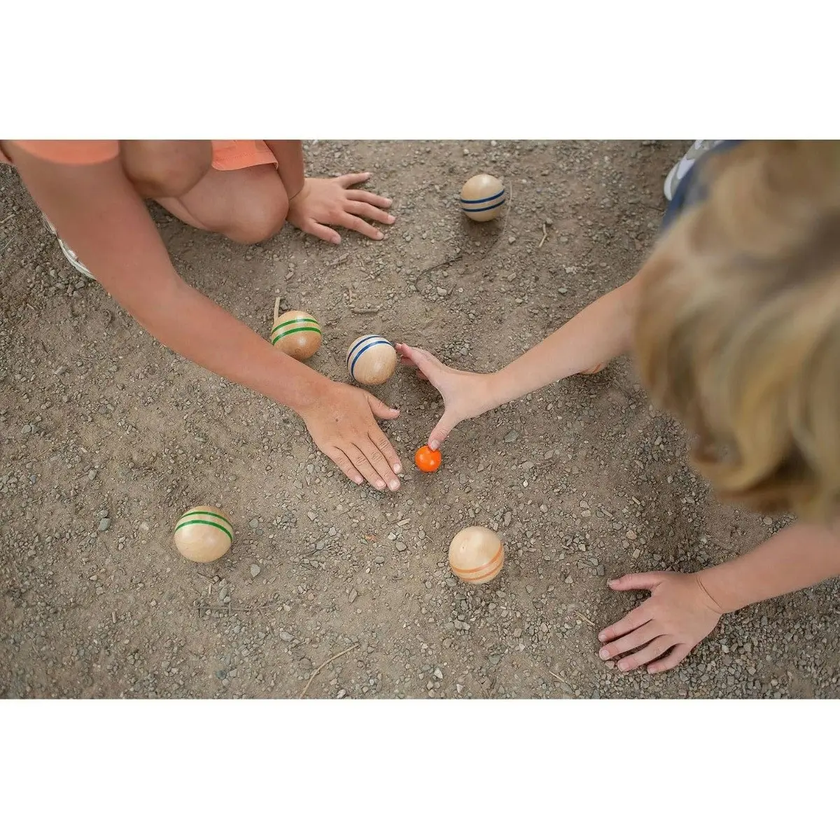 BS Toys - Wooden Boules Game Set.  Jeu de Boules.