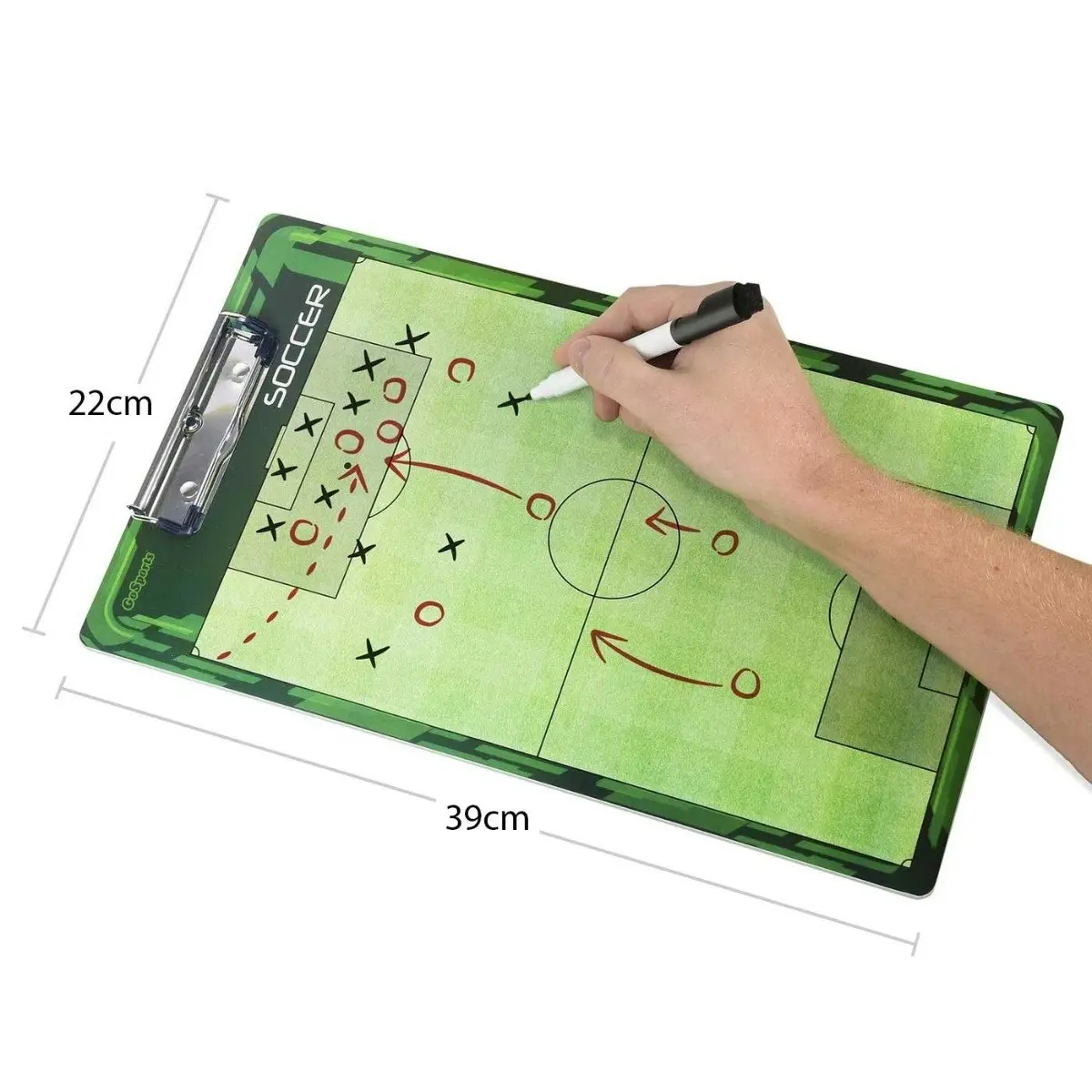 Premium Soccer Coaches Boards - 2 Sided, Dry Erase Clipboards