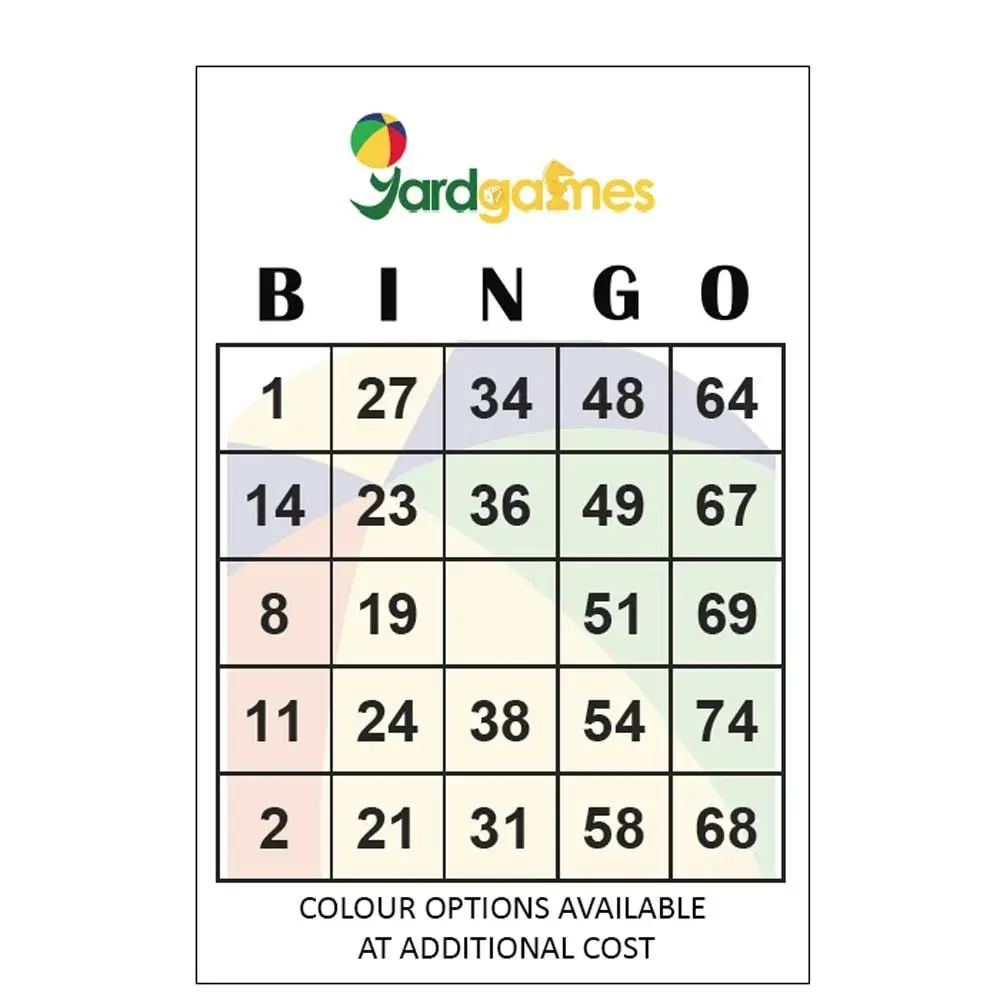 Customisable Giant A4 Sized Bingo Cards - 175gsm CardStock. Pack of 25.